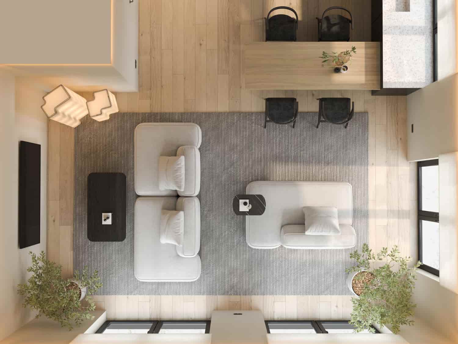 hotel furniture space planning living area layout top view seating arrangement