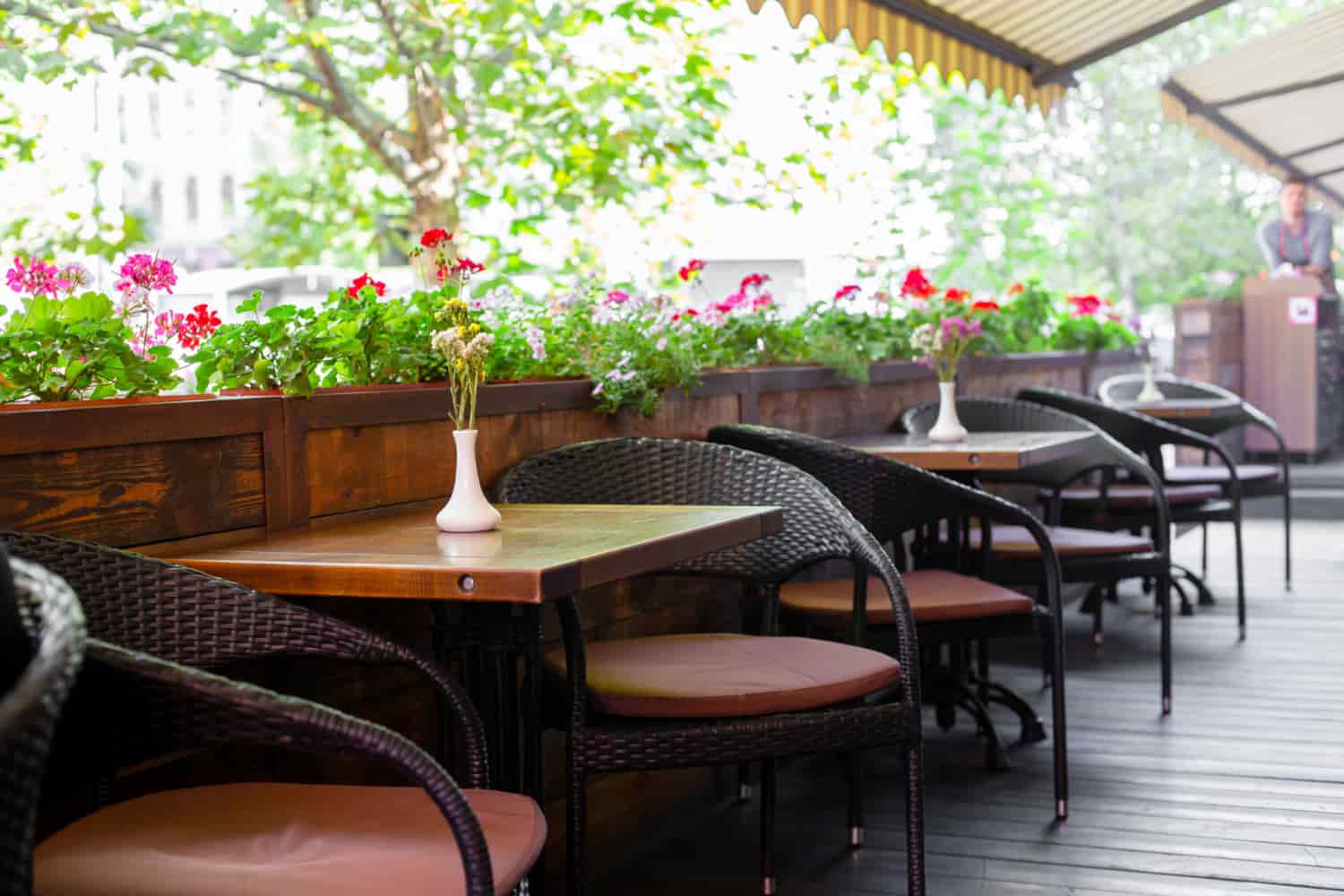 outdoor restaurant furniture ghana terrace seating with weather resistant tables and chairs