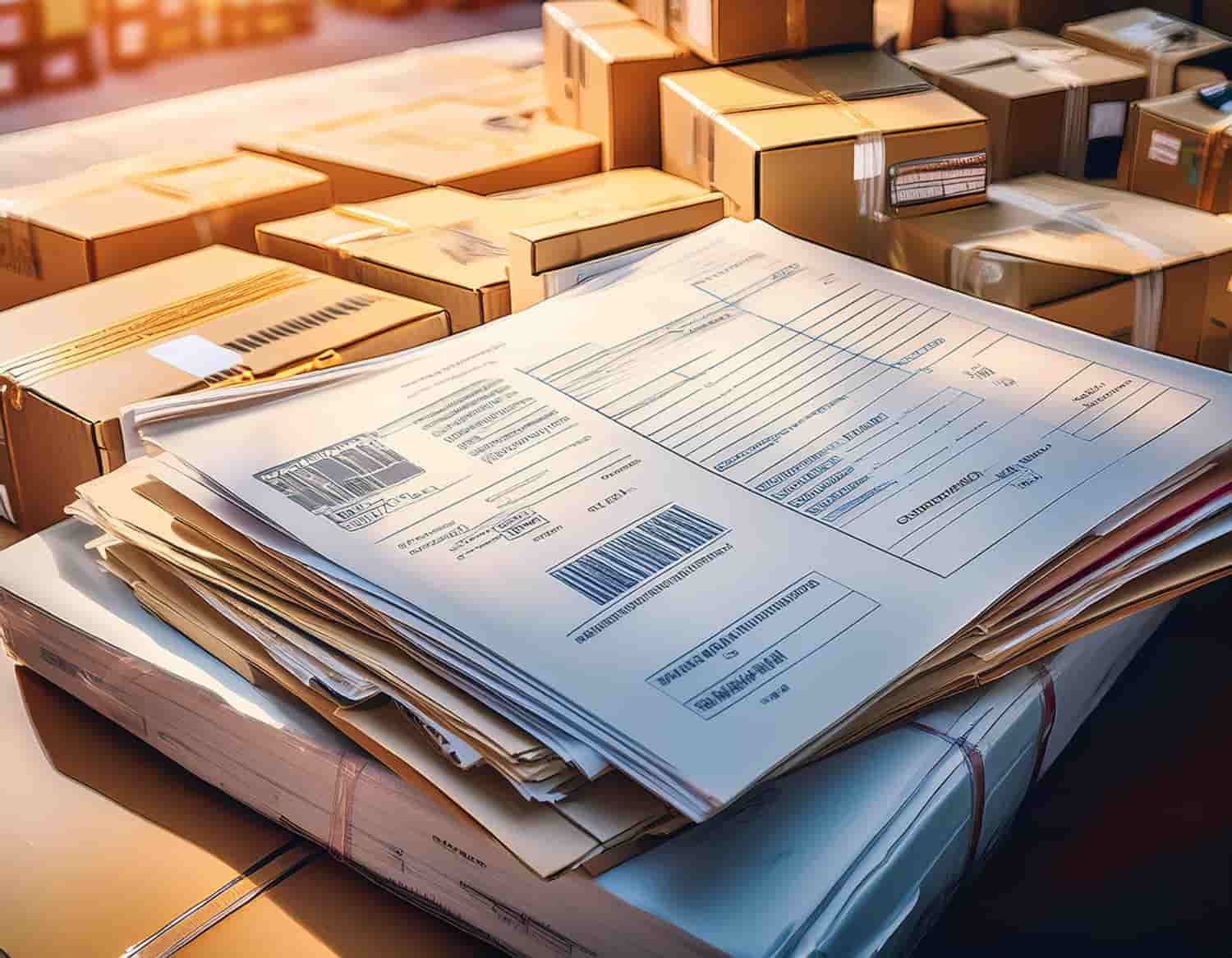 Hotel furniture manufacturer certifications Turkey — certification and compliance documents stacked with export packaging in background